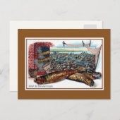 Vintage Litho-Grüße aus Konstantinopel Postkarte (Vorne/Hinten)