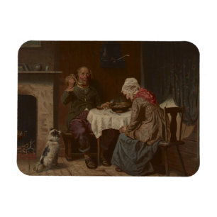 Vintage-Lithographie 'Ein Segen erflehen' Magnet