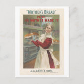 Vintage Lithographiewerbung für Brot Postkarte (Vorderseite)