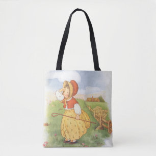 Vintage Little Bo Peep Mother Goose Kinderreim Tasche