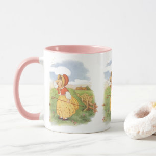 Vintage Little Bo Peep Mother Goose Kinderreim Tasse