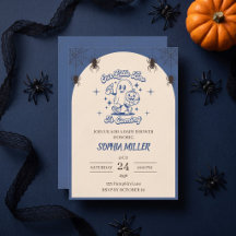 Vintage Little Boo kommt zur Halloween-Baby-Party