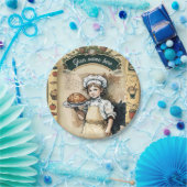 Vintage little cook pappteller (Party)