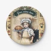 Vintage little cook pappteller (Vorderseite)