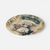 Vintage little cook pappteller (Schrägansicht)