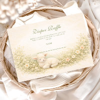 Vintage Little Lamb Floral Kranz Windel-Raffle