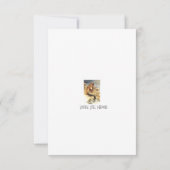 Vintage Little Mermaid Dankeskarte (Rückseite)