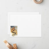 Vintage Little Mermaid Mitteilungskarte (Vorderseite/Rückseite Beispiel)