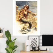 Vintage Little Mermaid Poster (Heimbüro)