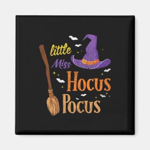 Vintage Little Miss Hocuss Pocuss Halloween Hexen Magnet