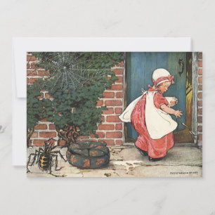 Vintage Little Miss Muffet Spinne Kinderreim