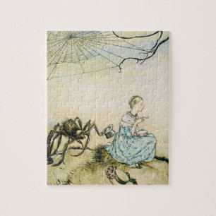 Vintage Little Miss Muffet von Arthur Rackham Puzzle