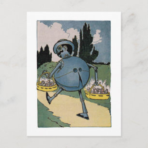 Vintage Little Wizard of Oz Illustration Postkarte