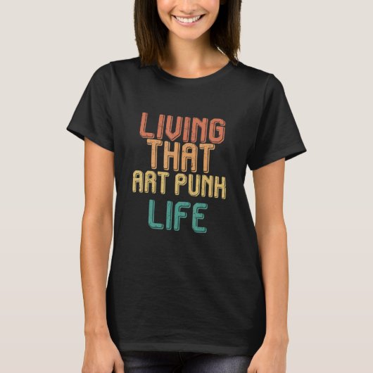 Vintage living that PUNK life T-Shirt (Vorderseite)