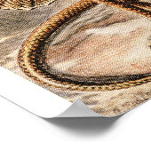 Vintage Lizard Animals von Ernst Haeckel Poster (Ecke)