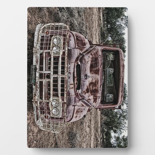 Vintage LKW Austin Fotoplatte (Vorderseite)