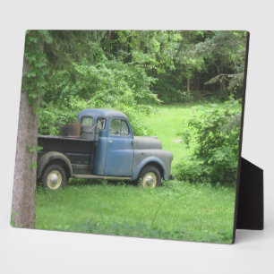 Vintage LKW-Ebene Fotoplatte