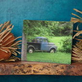Vintage LKW-Ebene Fotoplatte (Seite)