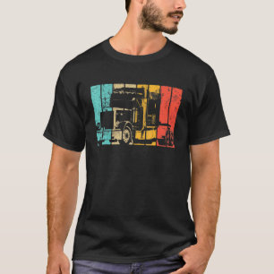 Vintage-LKW-Fahrer Big Rig Semi-Trailer Retro-LKW- T-Shirt