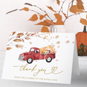 Vintage-LKW-Herbst-Babyshower Danke schön