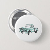 Vintage Lkw-Illustration Button (Vorne & Hinten)