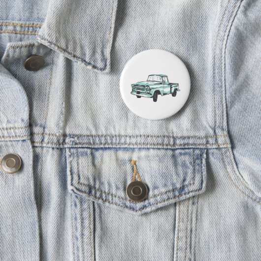 Vintage Lkw-Illustration Button (Beispiel)
