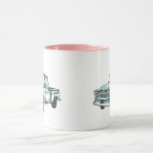 Vintage Lkw-Illustration Tasse (Zentrum)