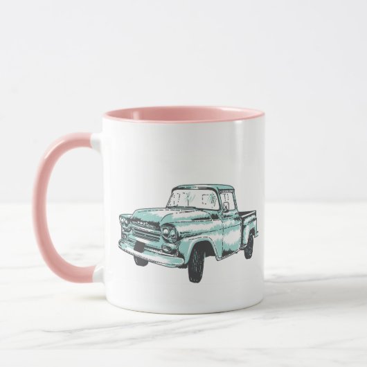 Vintage Lkw-Illustration Tasse (Links)