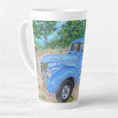 Vintage LKW Latte Tasse (Linke Ecke)