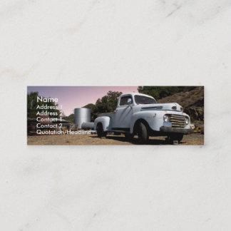 Vintage-LKW-Slim-Karte Mini Visitenkarte