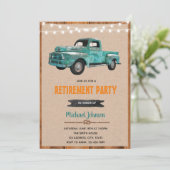 Vintage LKW-Themenveranstaltung Einladung (Stehend Vorderseite)