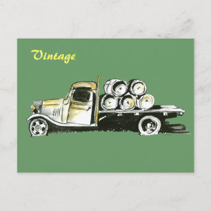 Vintage LKW v.1 Postkarte