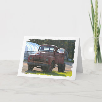 Vintage-LKW-Vatertagskarte (Großdruck) Karte