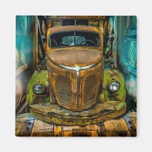 Vintage LKW Whiskey Barrels Magnet