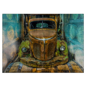 Vintage LKW Whiskey Barrels Schneidebrett