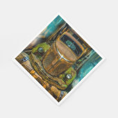 Vintage LKW Whiskey Barrels Serviette (Ecke)