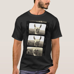 Vintage-Llama-Alpaka-Foto-Kameramann T-Shirt