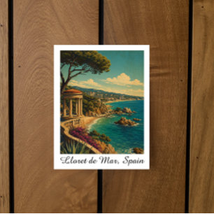 Vintage Lloret de Mar Spanien Reise Sommer  Postkarte
