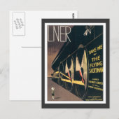 Vintage LNER-Bahn Postkarte (Vorne/Hinten)