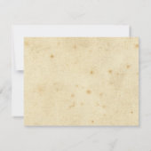 Vintage Lochkarte Save the Date (Rückseite)