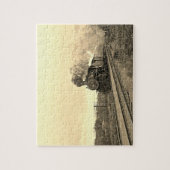 Vintage Locomotive Train Steam Engine Railway Puzzle (Vertikal)