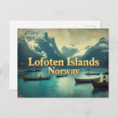 Vintage Lofoten Magic Postkarte (Vorne/Hinten)