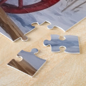 Vintage Log Zuhause Weihnachtsbaum Puzzle (Seite)