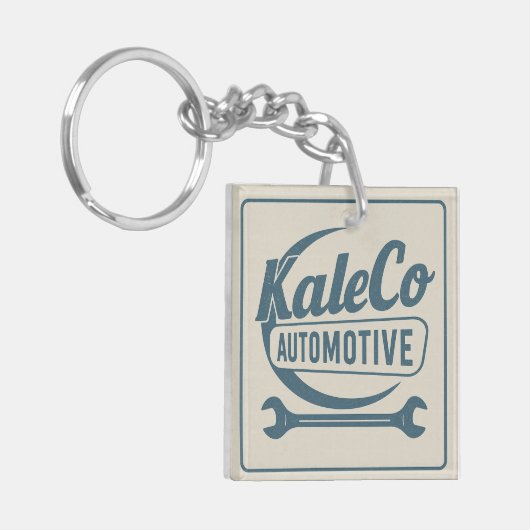 Vintage Logo Keychain Schlüsselanhänger (Vorderseite links)