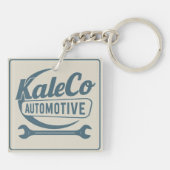 Vintage Logo Keychain Schlüsselanhänger (Rückseite)