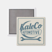 Vintage Logo Magnet (Vorderseite/Rückseite)