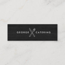 Vintage-Logo mit gekreuzter Gabel und Messer für C