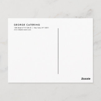 Vintage-Logo mit gekreuzter Gabel und Messer für C Postkarte