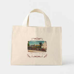 Vintage-Lokomotiv-Tragetasche Mini Stoffbeutel