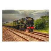 Vintage Lokomotivbahn Landschaftliches Foto Drucke (Vorne)